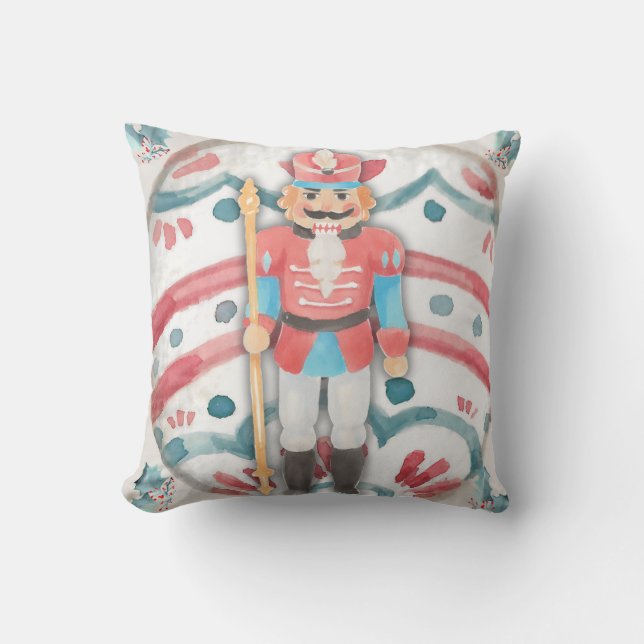 Nutcracker Throw Pillow (Front)