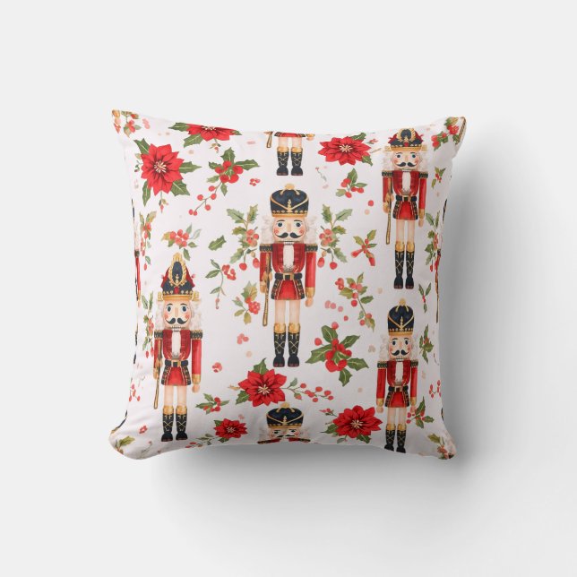 Nutcracker Throw Pillow (Front)