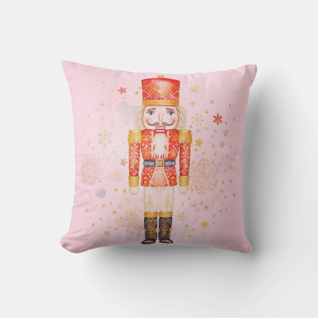 Nutcracker Throw Pillow (Front)