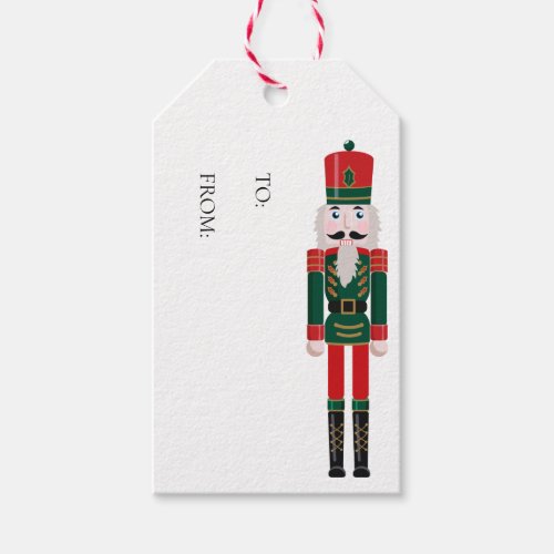 Nutcracker To and From Christmas Gift Tags