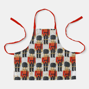 Nutcracker Toy Soldier Xmas Christmas Kids Apron