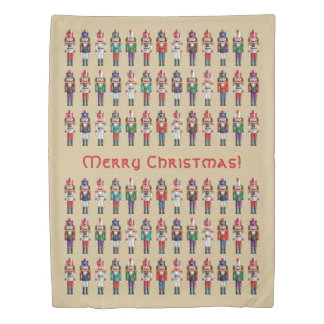 Nutcracker Toy Soldiers Platoon Duvet Cover