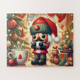 Nutcracker, toys and hot chocolate jigsaw puzzle