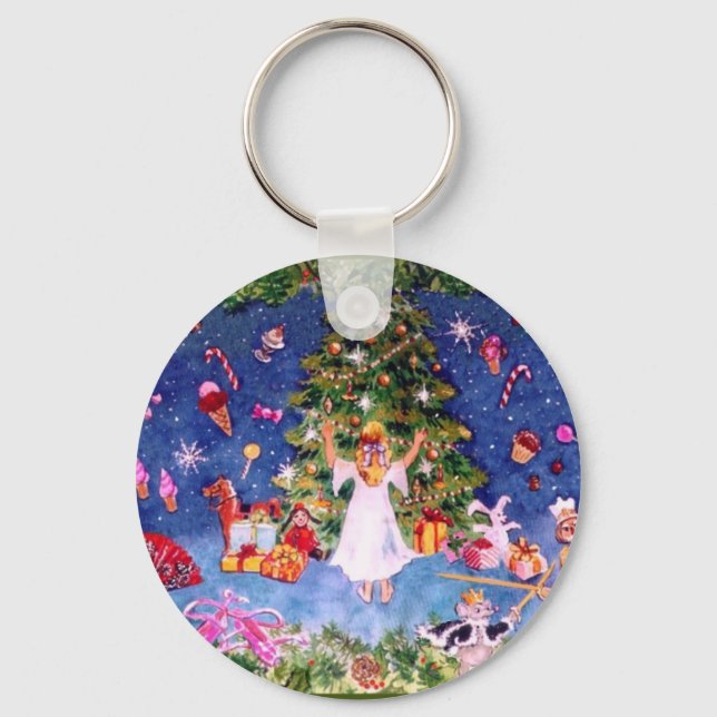 Nutcracker Tree Keychain (Front)