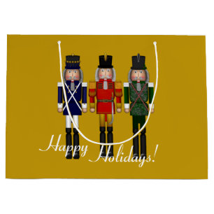 Nutcracker Trio, Gold-GIFT BAG L