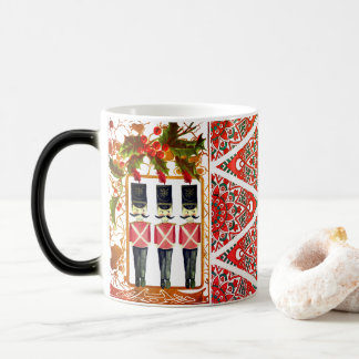 Nutcracker Trio Holly Frame Soldier Color Morph Mug