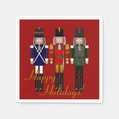 Nutcracker Trio_Red_PAPER PARTY NAPKINS