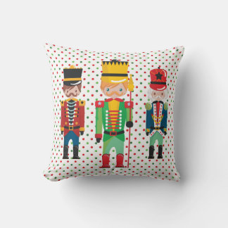 Nutcracker Trio Throw Pillow