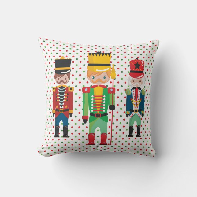 Nutcracker Trio  Throw Pillow (Front)