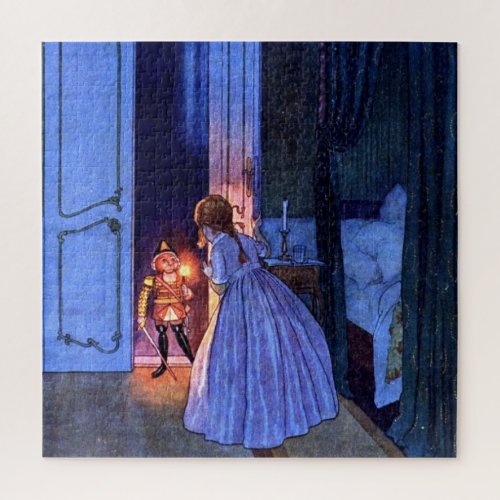 Nutcracker Vintage Art Nouveau Childrens Book Jigsaw Puzzle