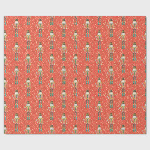 Nutcracker Vintage Christmas Wrapping Paper