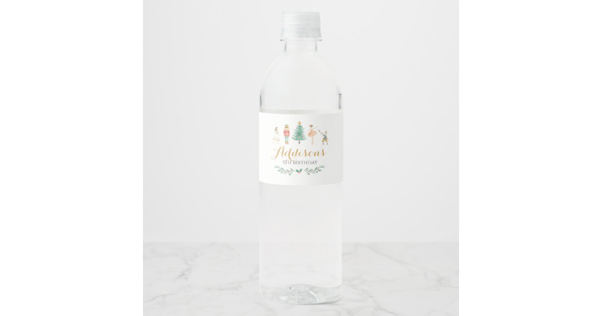 Nutcracker Water Bottle Labels