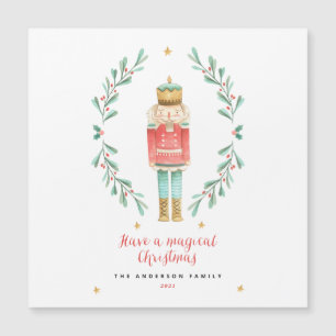 Nutcracker watercolor botanical cute Christmas