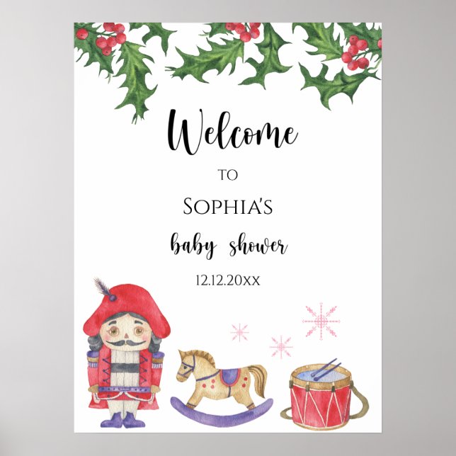 Nutcracker - Welcome baby shower Poster (Front)