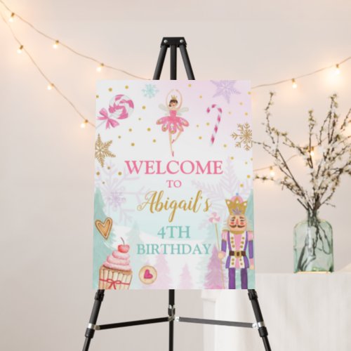 Nutcracker Welcome Sign Land of Sweets Birthday