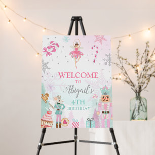 Nutcracker Welcome Sign Land of Sweets Birthday