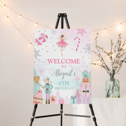 Nutcracker Welcome Sign Land of Sweets Birthday