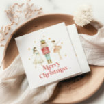 Nutcracker Winter Ballet Christmas Napkins<br><div class="desc">Nutcracker ballet winter snowflakes christmas party.</div>