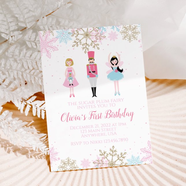 Nutcracker Winter Birthday Invitation (Creator Uploaded)