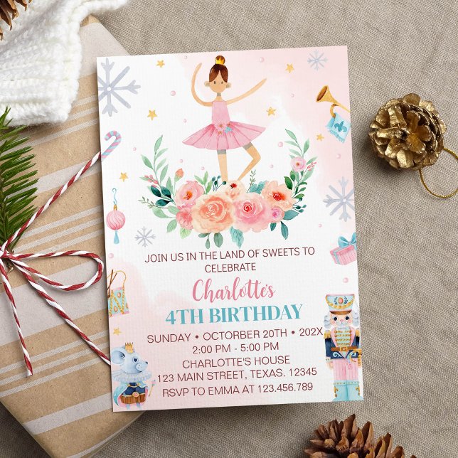 Nutcracker Winter Birthday Party Invitation (Creator Uploaded)