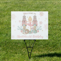 Nutcracker Winter Onederland 1st Birthday Yard Sign