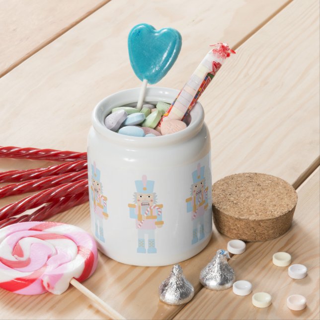 Nutcracker with a Candy Cane  Candy Jar (In Situ)