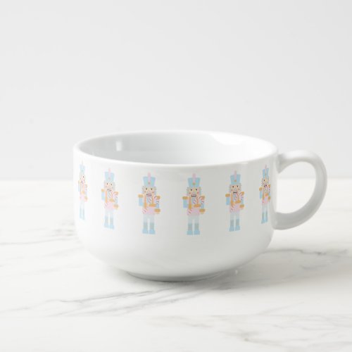 Nutcracker with a Candy Cane   Soup Mug