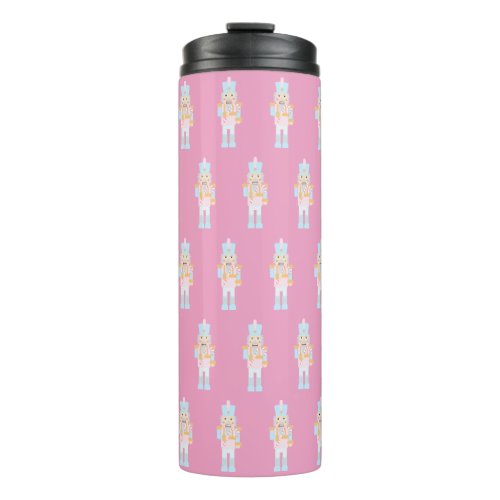 Nutcracker with Candy Cane Thermal Tumbler
