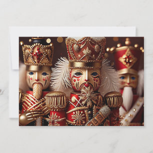 Nutcracker with Golden Crown Holiday Card