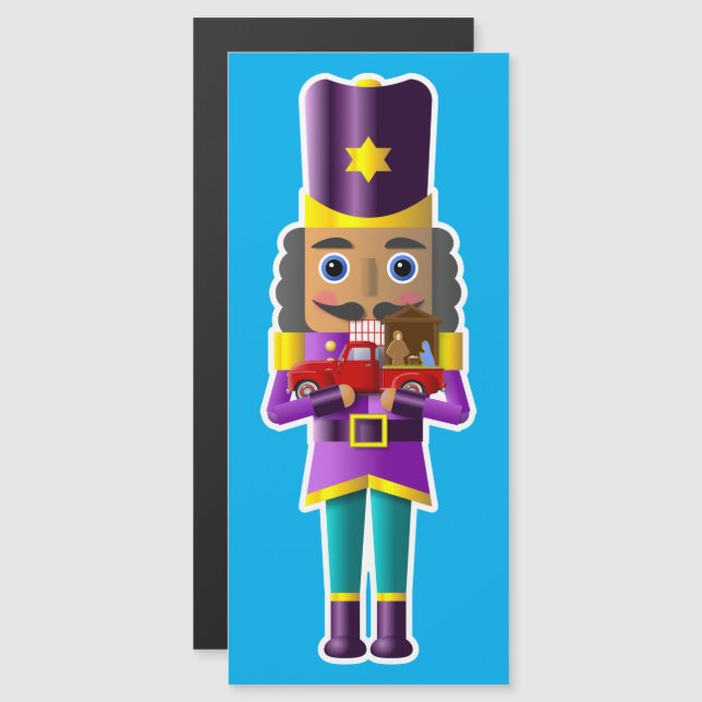 Nutcracker with Little Red Truck and Nativity (Front/Back)