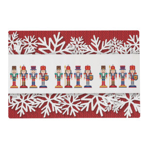 “Nutcracker with Snow” Holiday Placemat