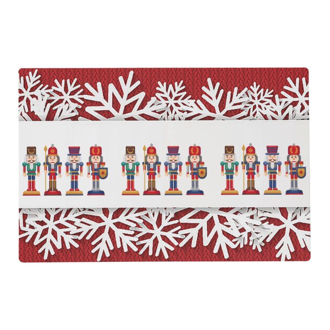 “Nutcracker with Snow” Holiday Placemat (Front)
