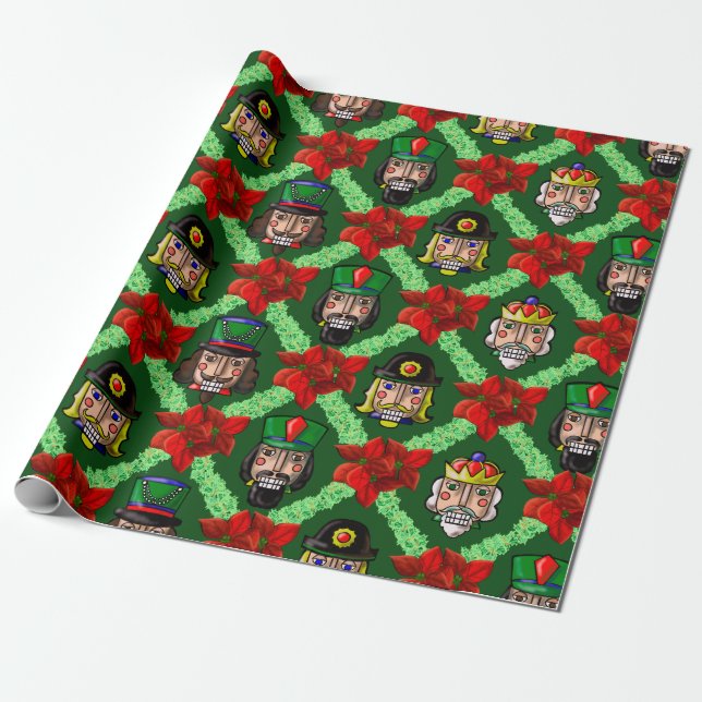 Nutcracker Wrapping Paper (Unrolled)