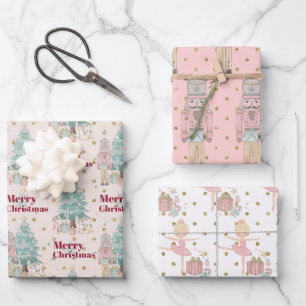 nutcracker  wrapping paper sheets