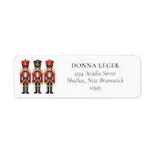 Nutcrackers Christmas Holiday Return Address Label (Front)