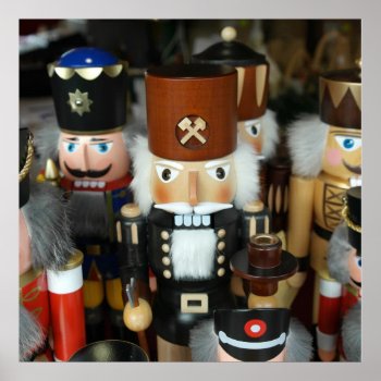 Nutcrackers Christmas Holiday Xmas Design Poster by UniqueChristmasGifts at Zazzle