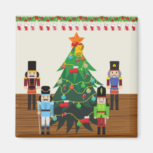 Nutcrackers Christmas Magnet