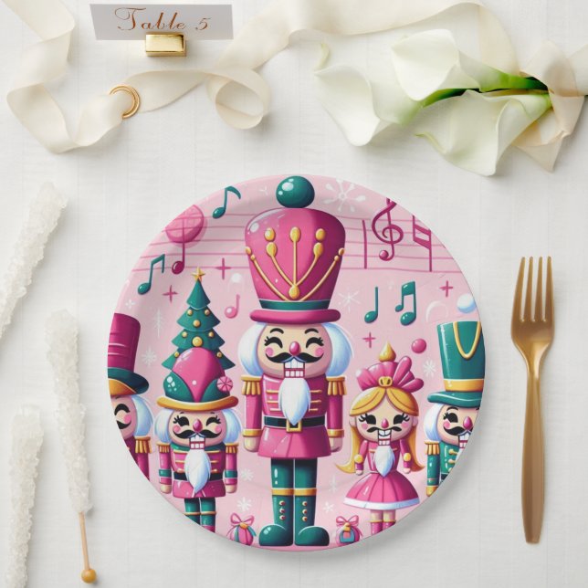 Nutcrackers Christmas Plate (Wedding)