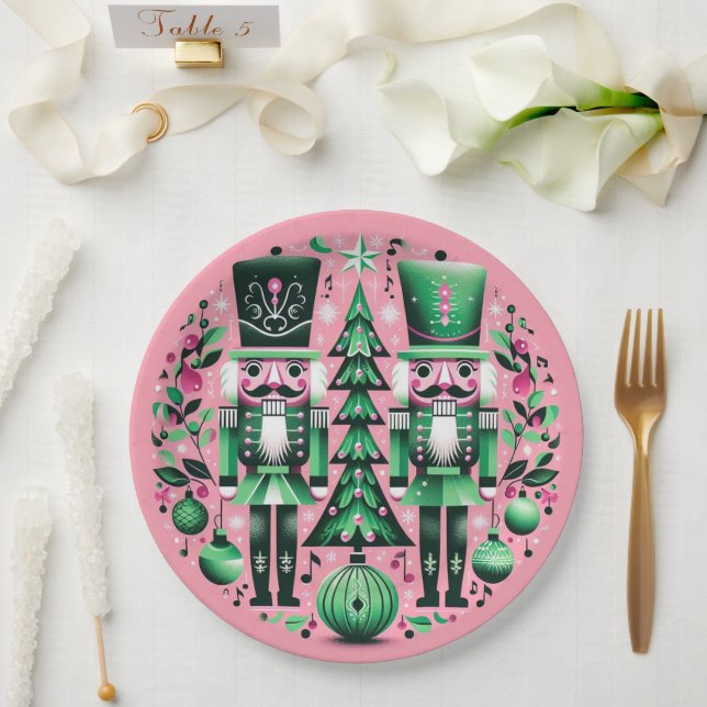 Nutcrackers Christmas Plate (Wedding)