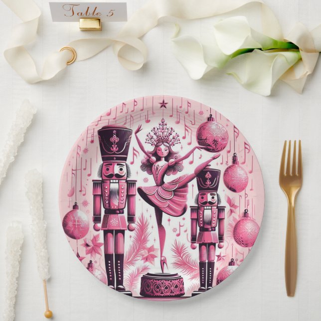 Nutcrackers Christmas Plate (Wedding)