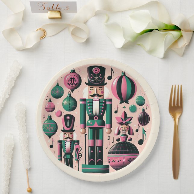 Nutcrackers Christmas Plate (Wedding)