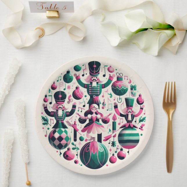 Nutcrackers Christmas Plate (Wedding)
