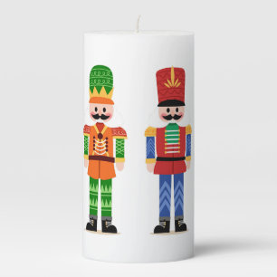 Nutcrackers decoration pillar candle
