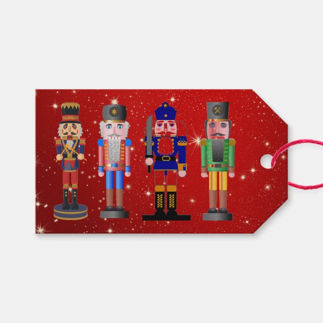 Nutcrackers Gift Tags (Front (Horizontal))