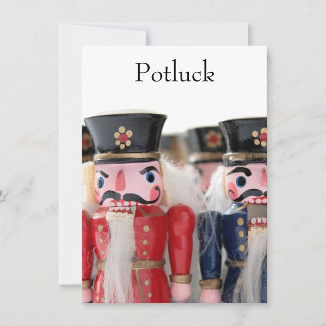 Nutcrackers group potluck invitation (Front)