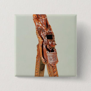 Nutcrackers in the form of a man pinback button