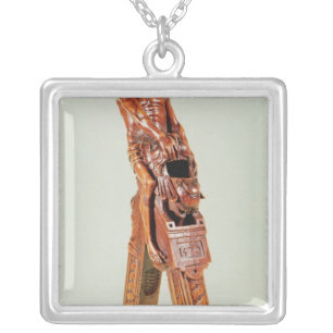 Nutcrackers in the form of a man silver plated necklace