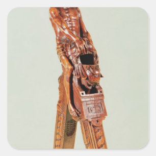 Nutcrackers in the form of a man square sticker