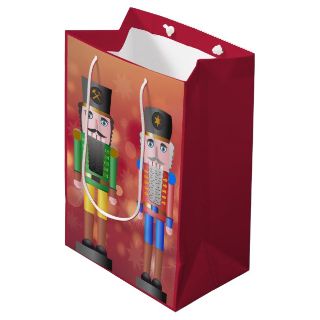 Nutcrackers Medium Gift Bag (Front Angled)