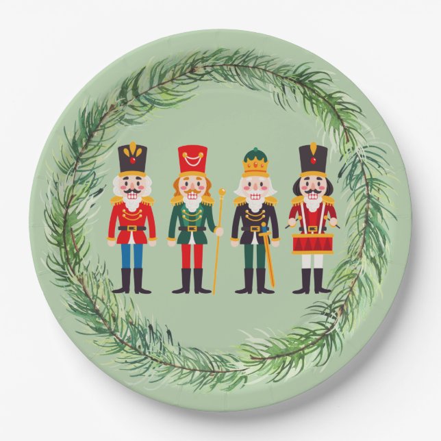 Nutcrackers Paper Plates (Front)